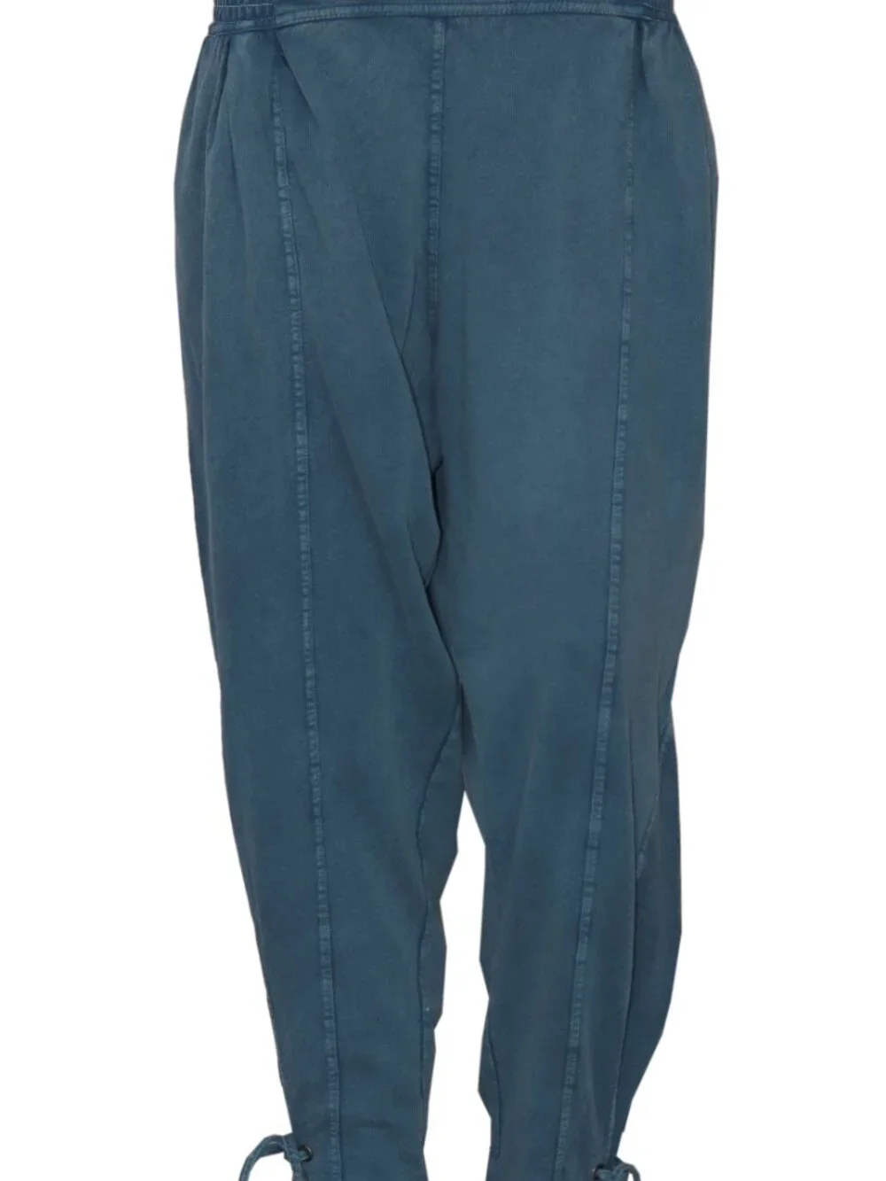 Free People FP One Billie Pants Smocked Pleated Pocket Tie Waistband M